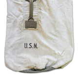 WWII Navy White Canvas Sea Bag - Booth Camp Co. 