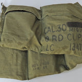 M1 Garand Rifle Bandolier with (6) Enbloc Clips and Cardboards