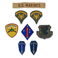 Vintage US Army, Air Force, Navy, and Marines Patch Collection