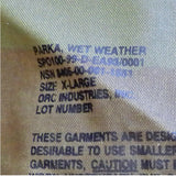 Parka, Wet Weather