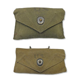 WWII M1942 First Aid Pouch & M1924 Bandage Pouch Bundle